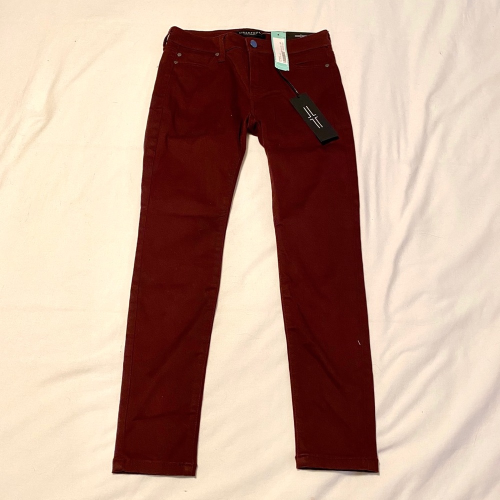 NWT Petite Burgundy Pants